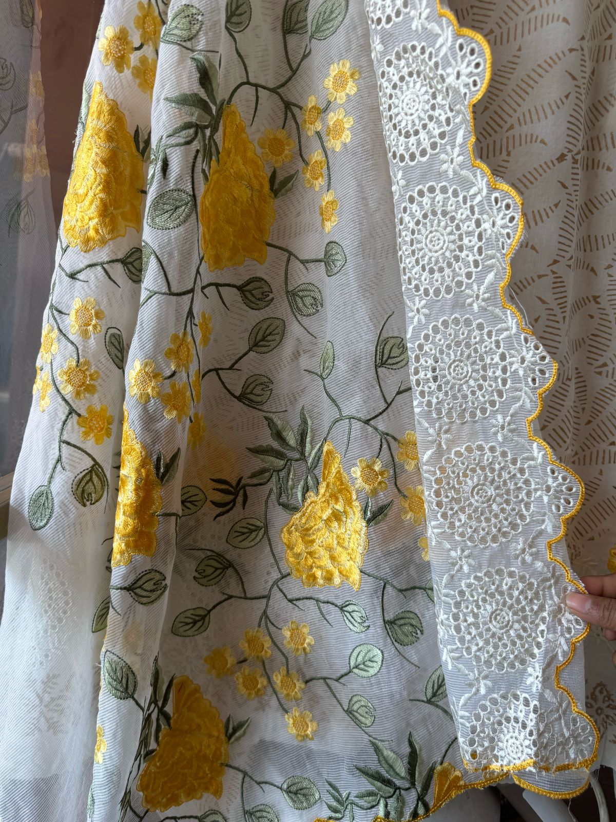 Pure cotton Unstitched kurta