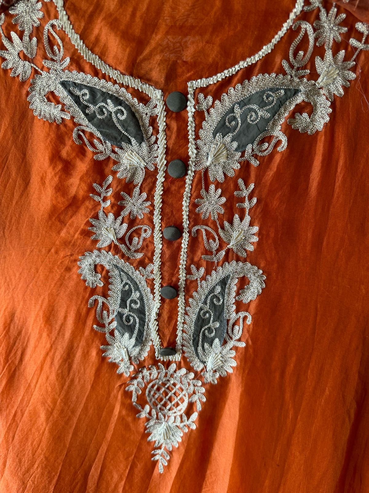 Pure organza Unstitched Kurta