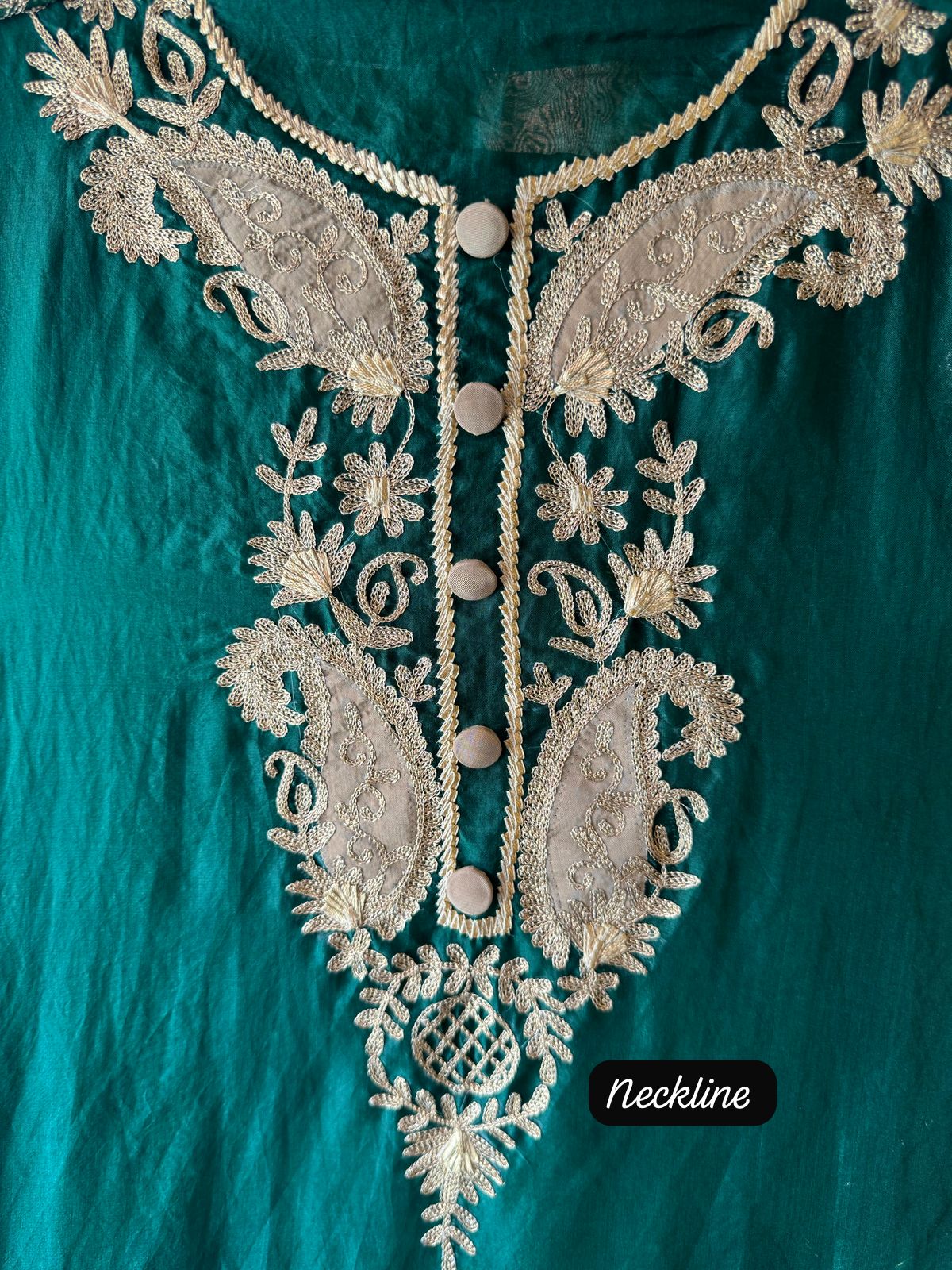 Pure organza Unstitched Kurta