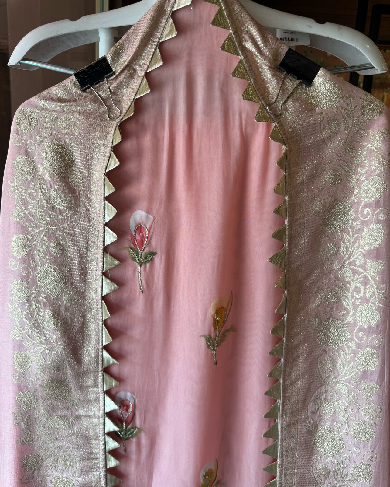 Soft organza Unstitched Kurta