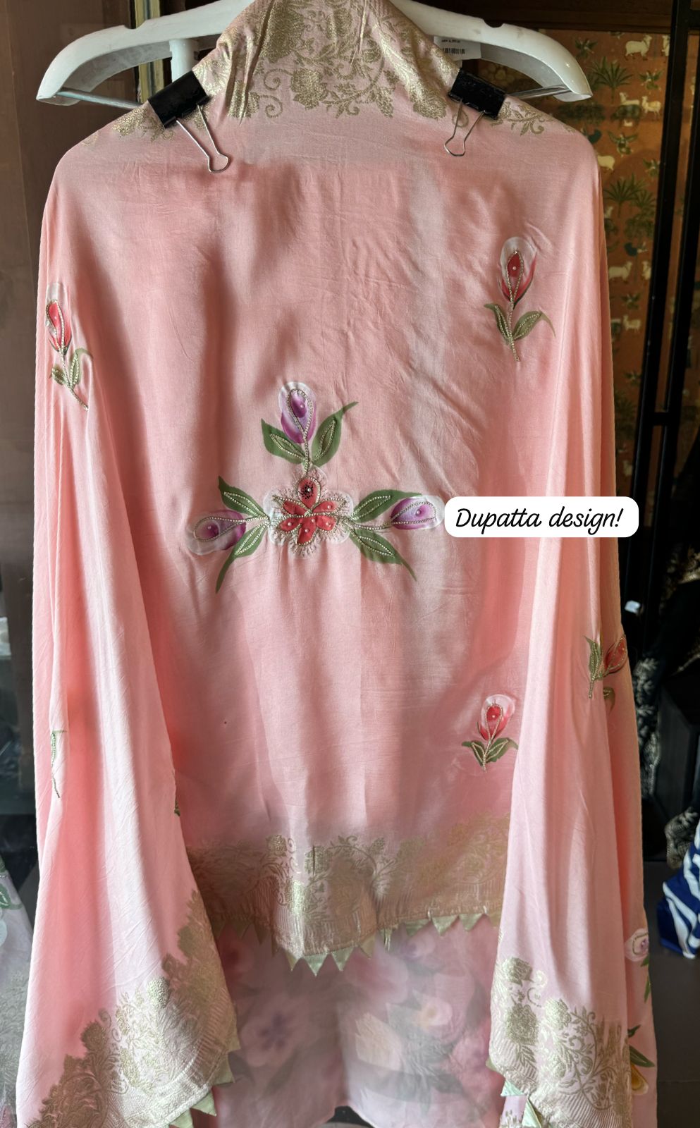 Soft organza Unstitched Kurta