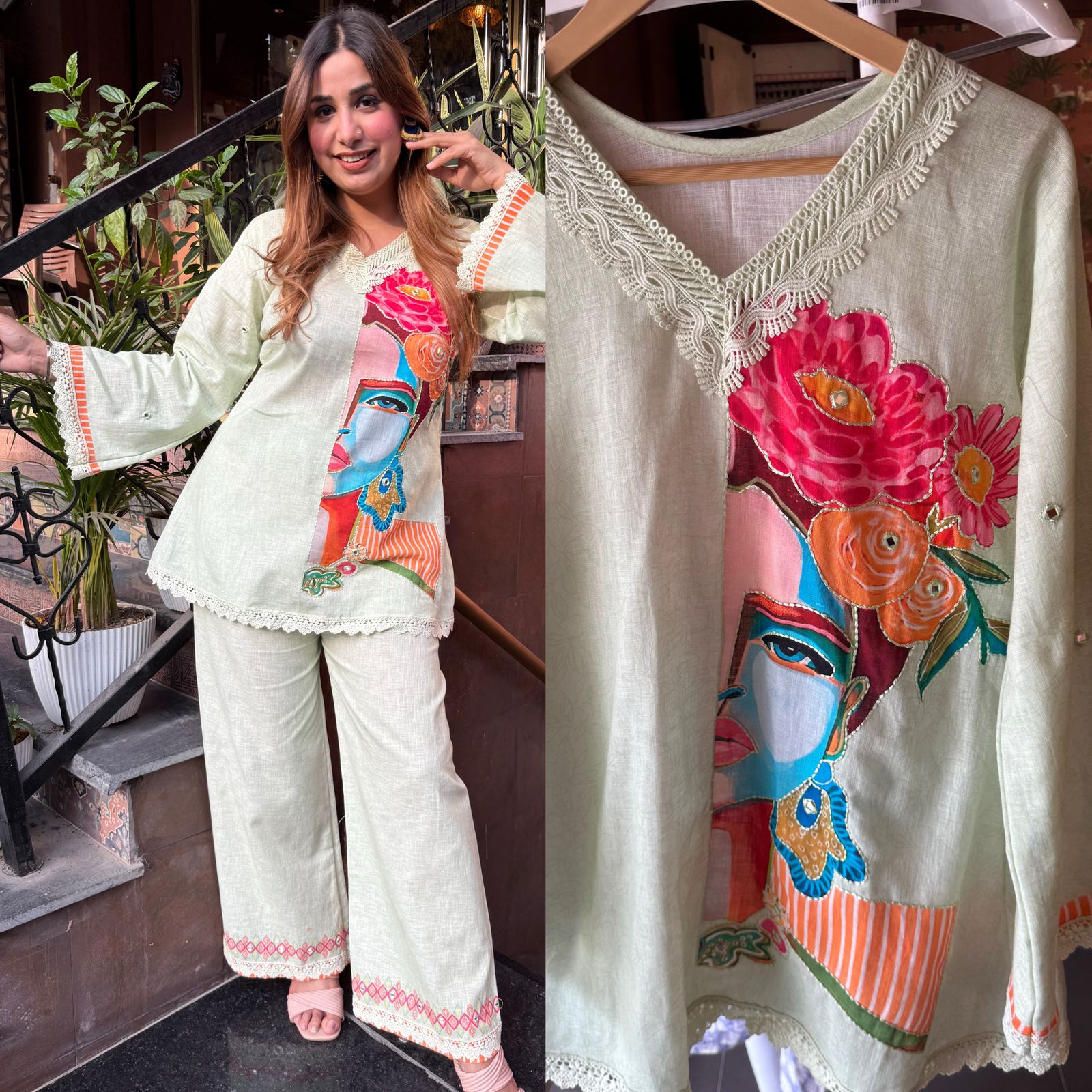 Pure 100% linen coord set