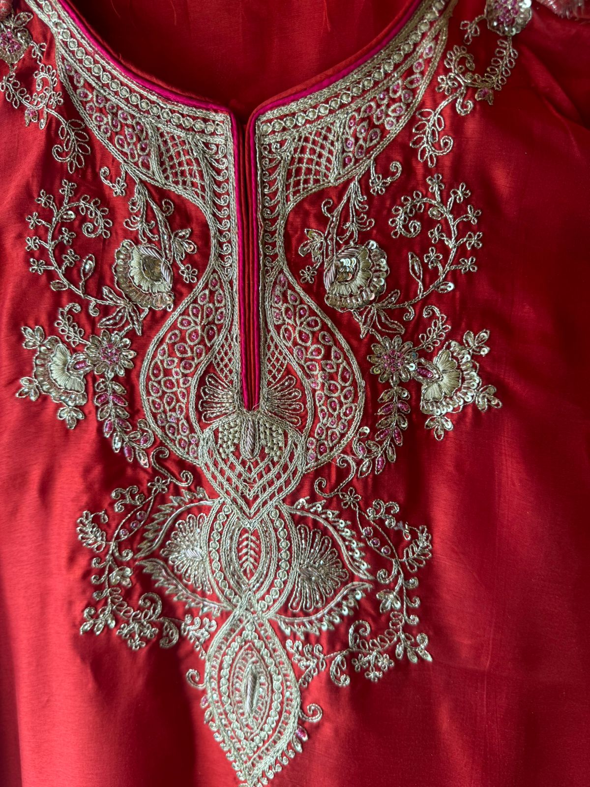 Pure Silk Unstitched Kurta