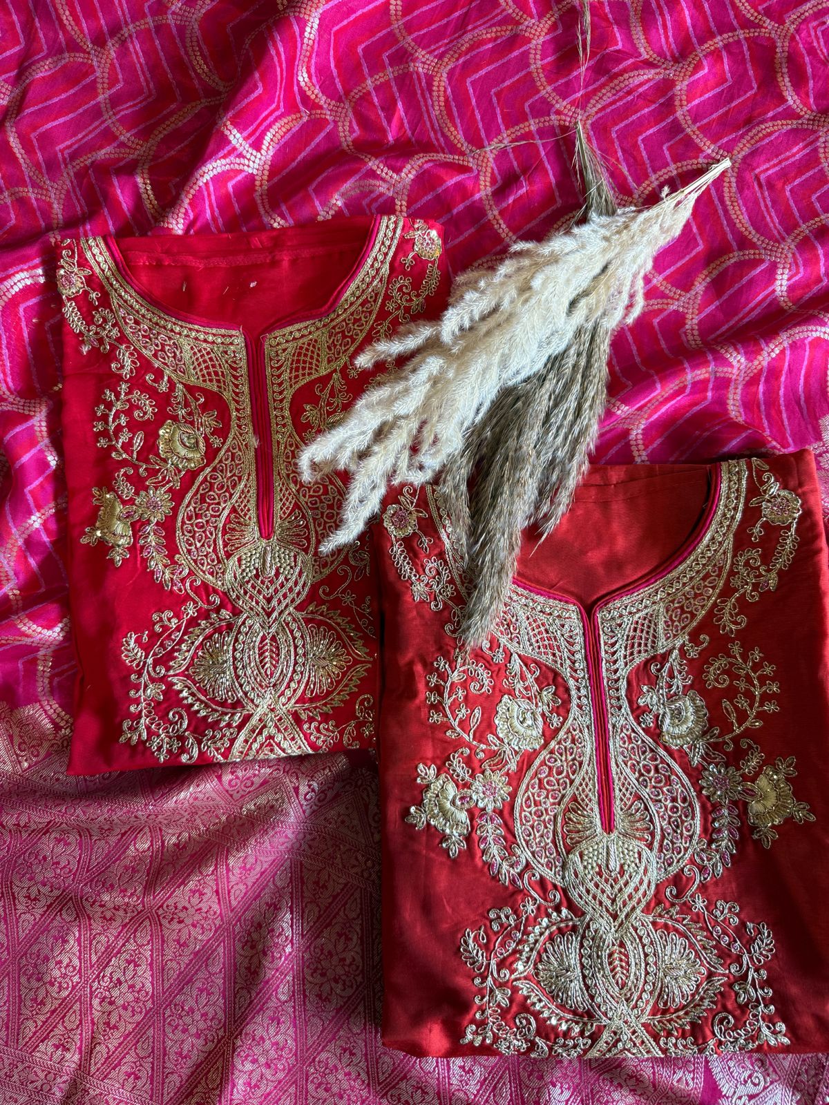 Pure Silk Unstitched Kurta