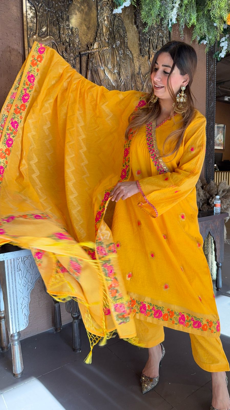 New Mul chanderi Banarasi Suit