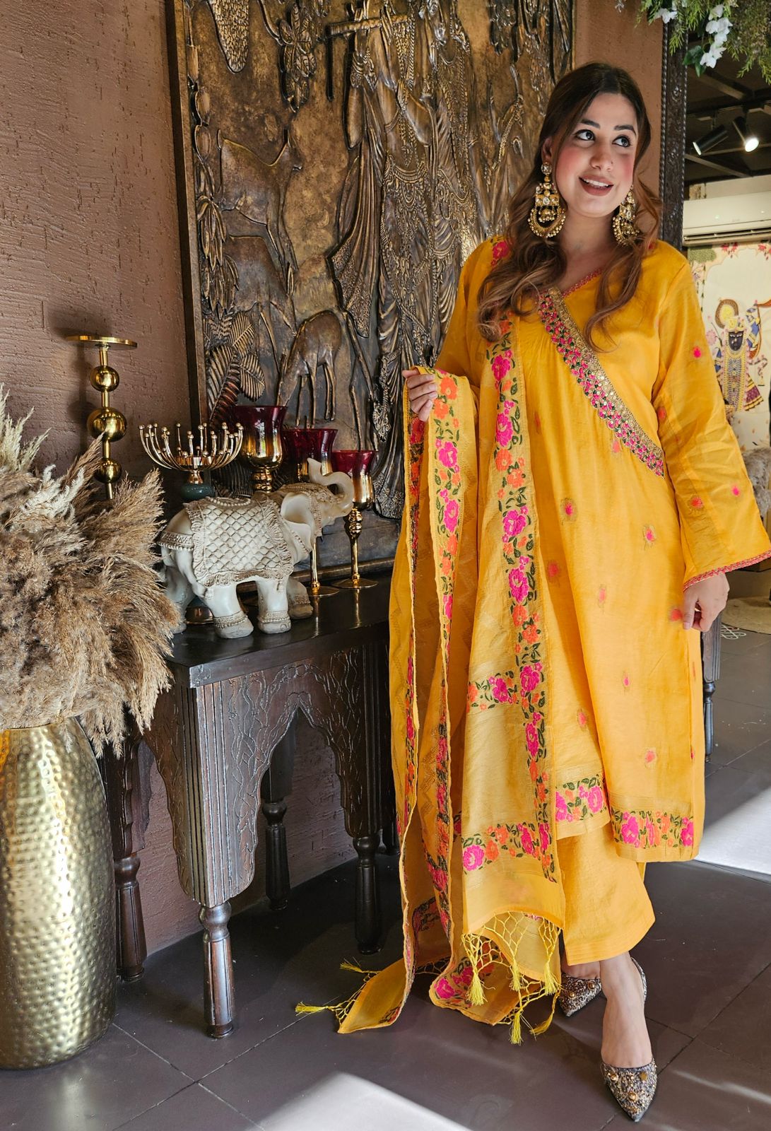 New Mul chanderi Banarasi Suit