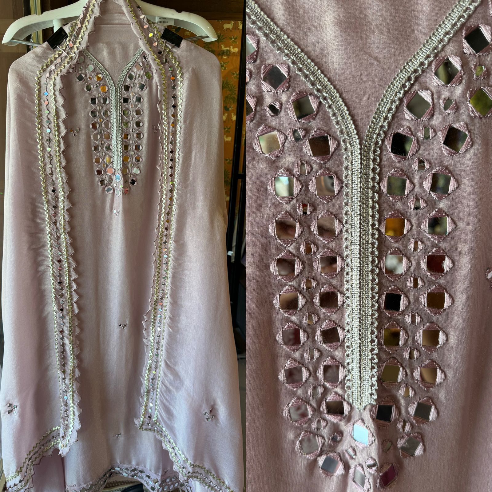 Shop our latest Mirror work tissue suits