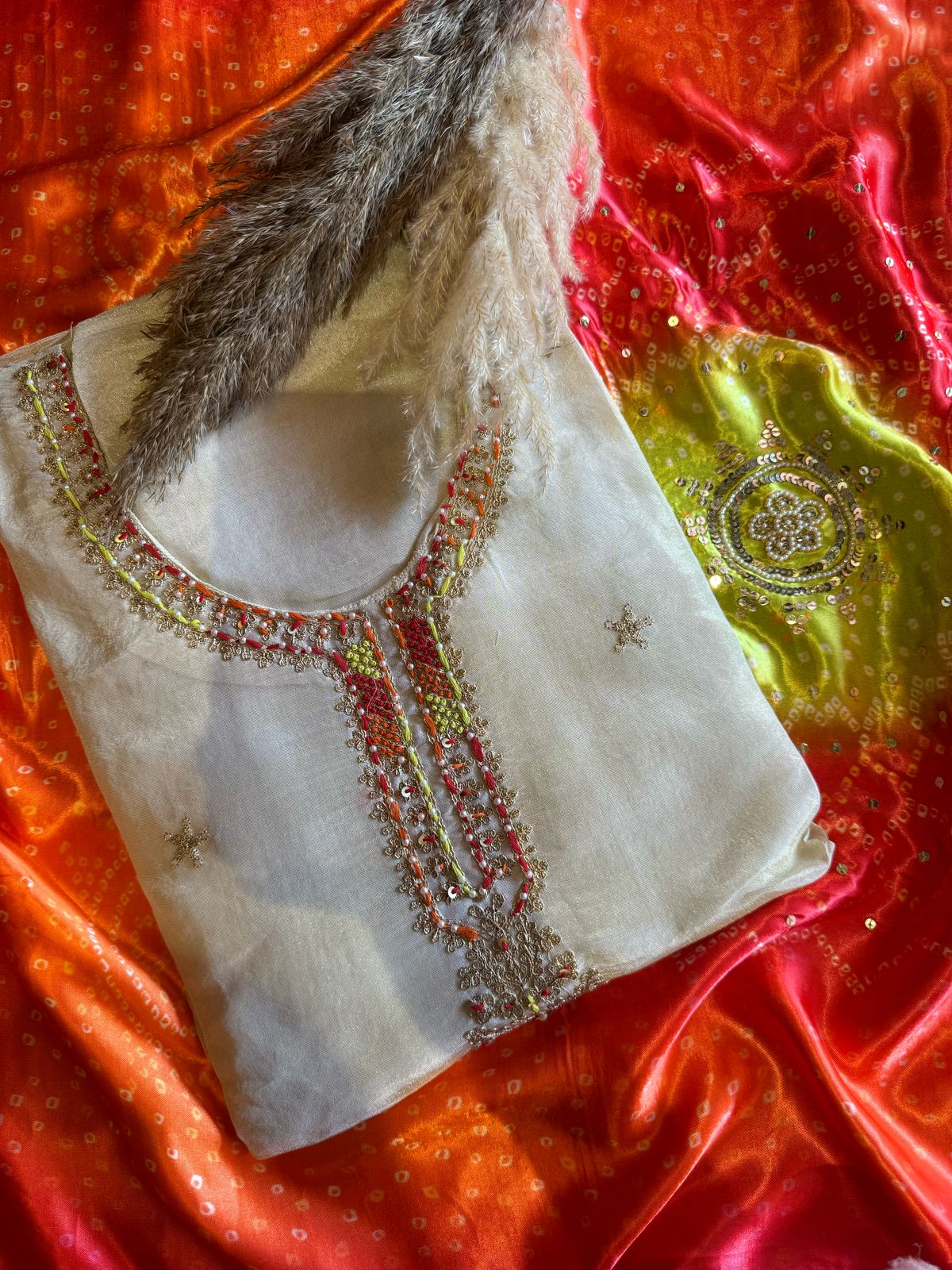 Shop our new arrivals with gajji silk dupatta’s