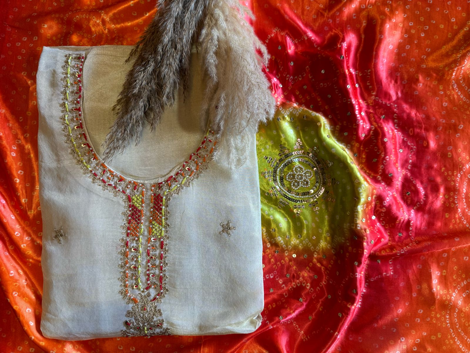 Shop our new arrivals with gajji silk dupatta’s