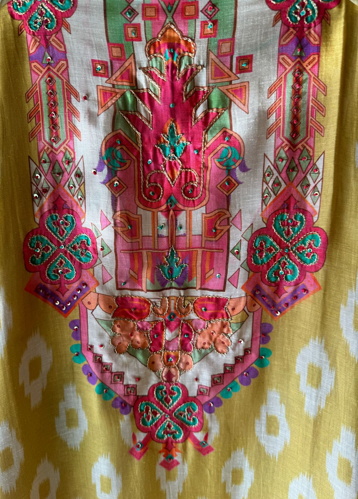 Mul Mul cotton chanderi unstitched Kurta