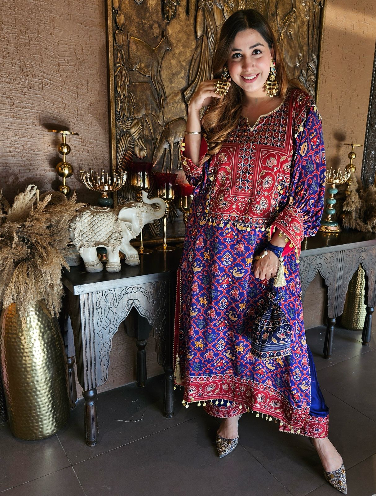 Shop Our New Patola printed choga Set