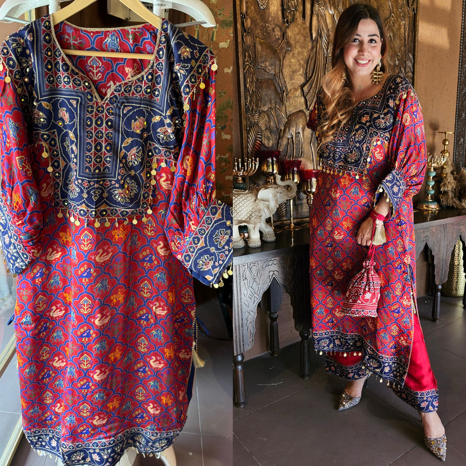 Shop Our New Patola printed choga Set