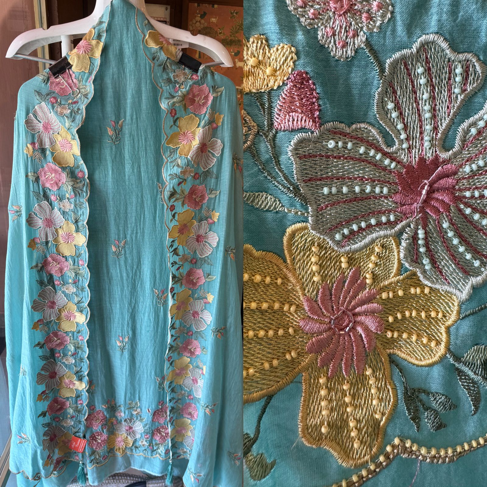 Mul cotton Unstitched suit