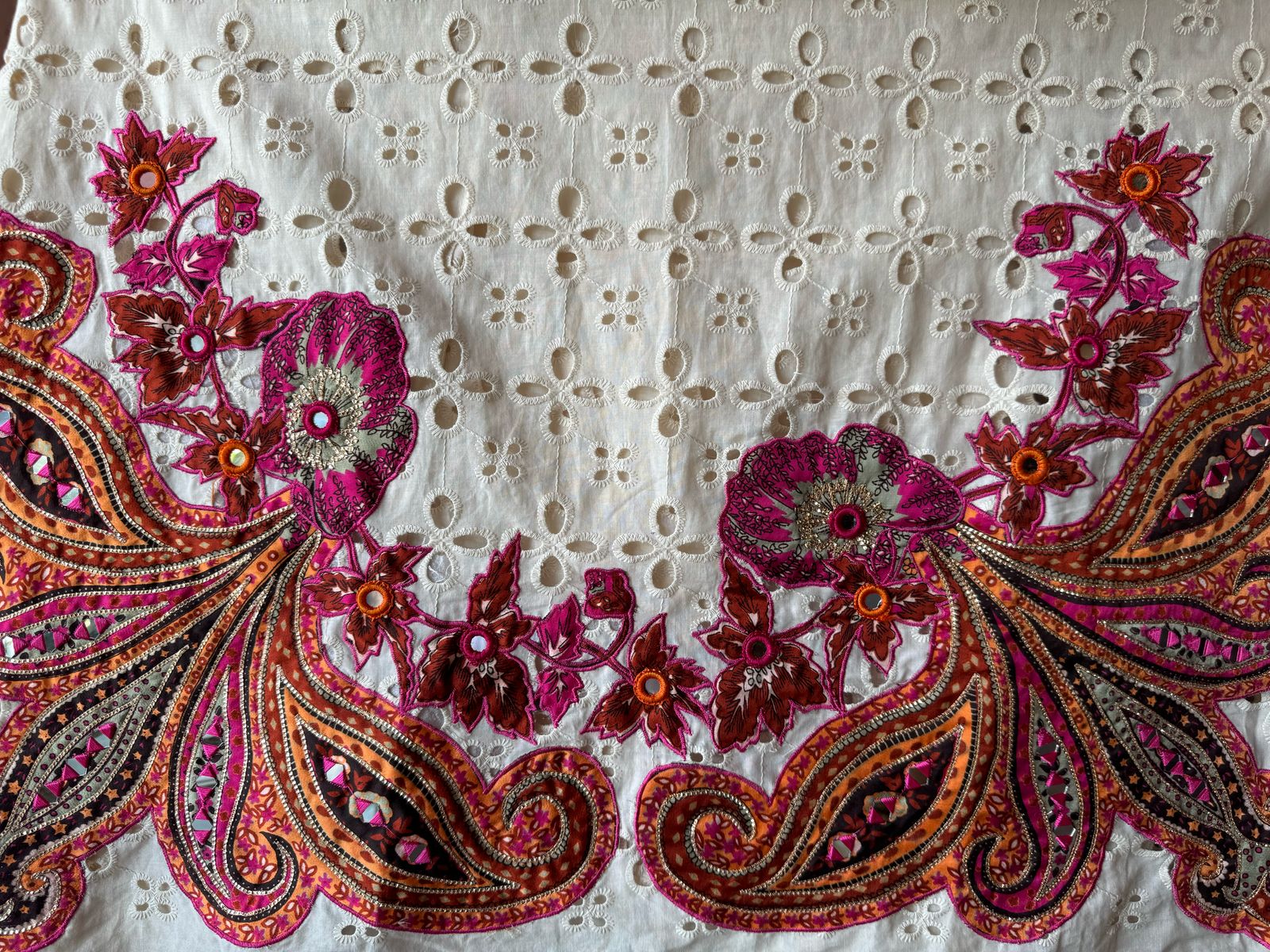 Premium cotton chicken unstitched suit