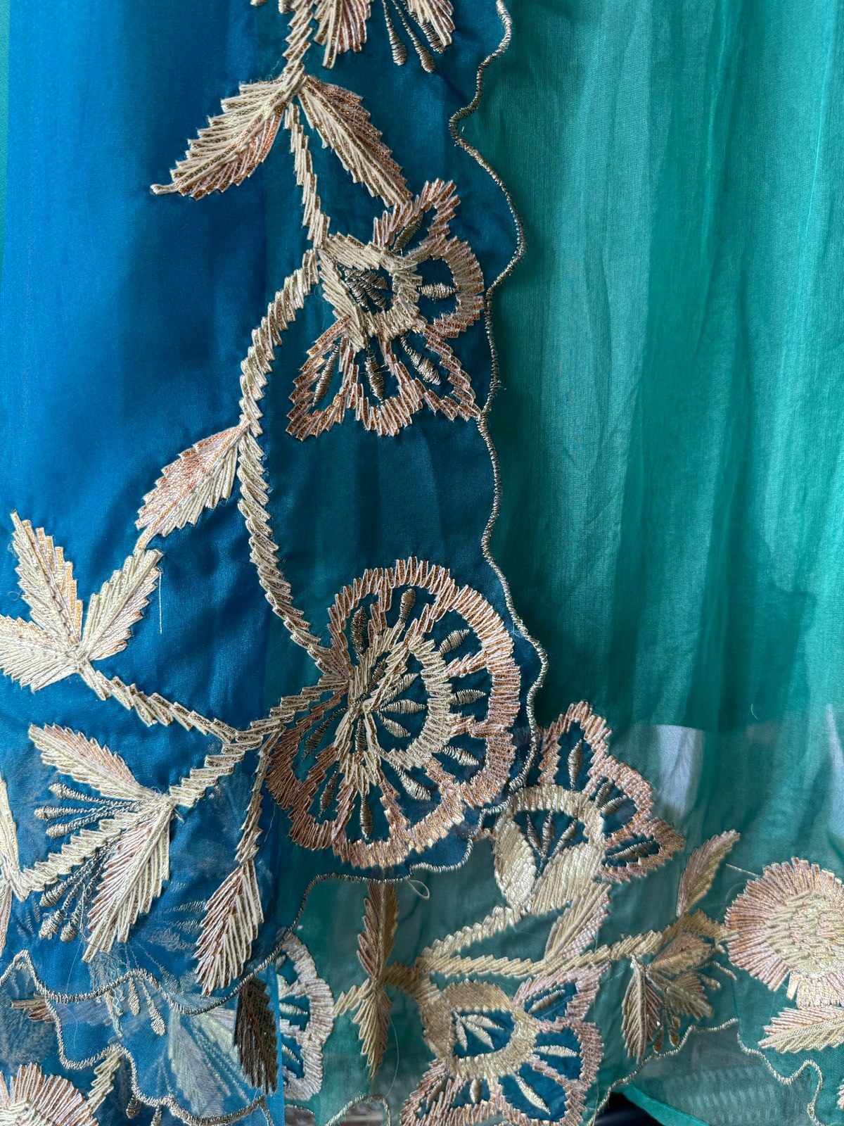 Pure organza unstitched Shirt