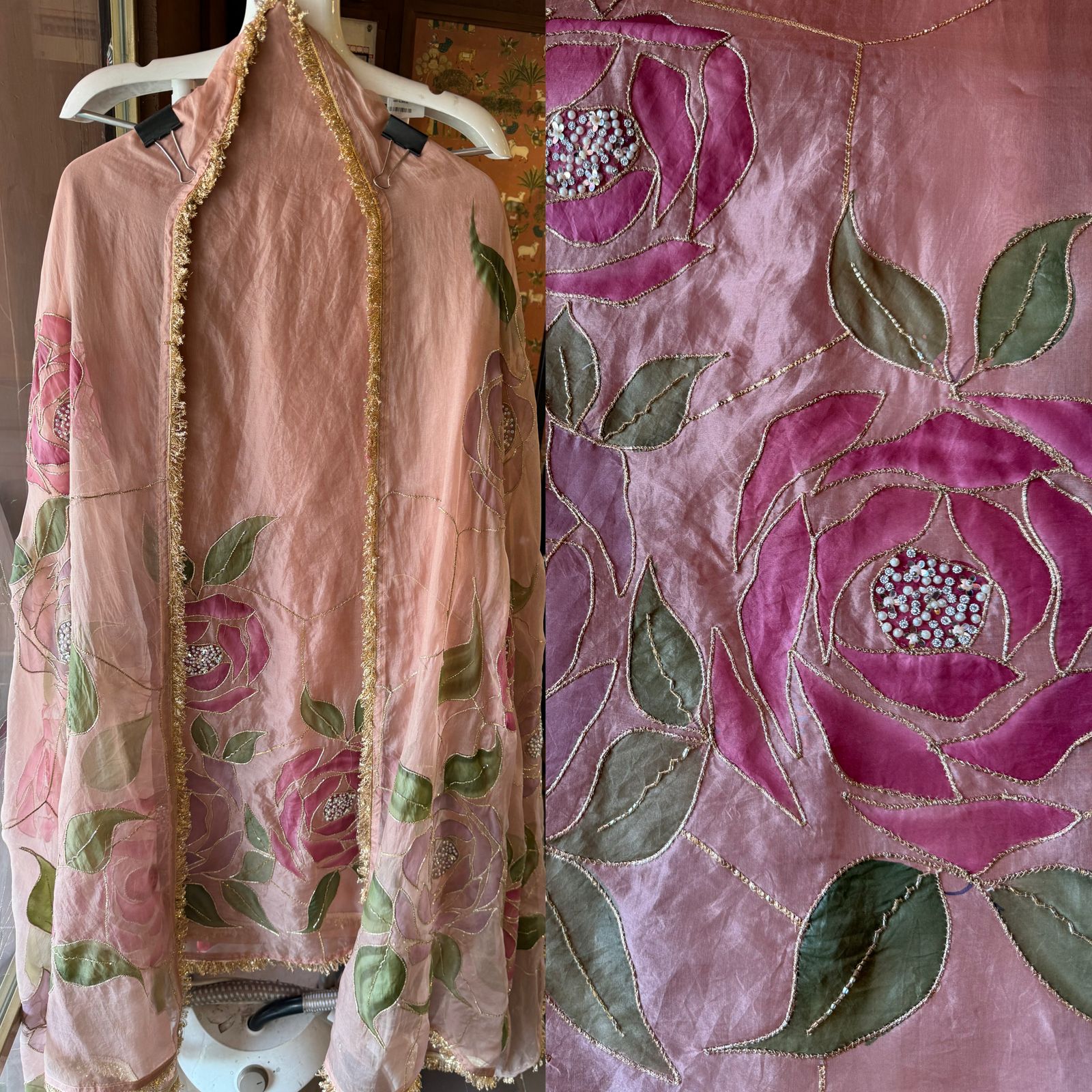 Pure organza Unstitched Suits