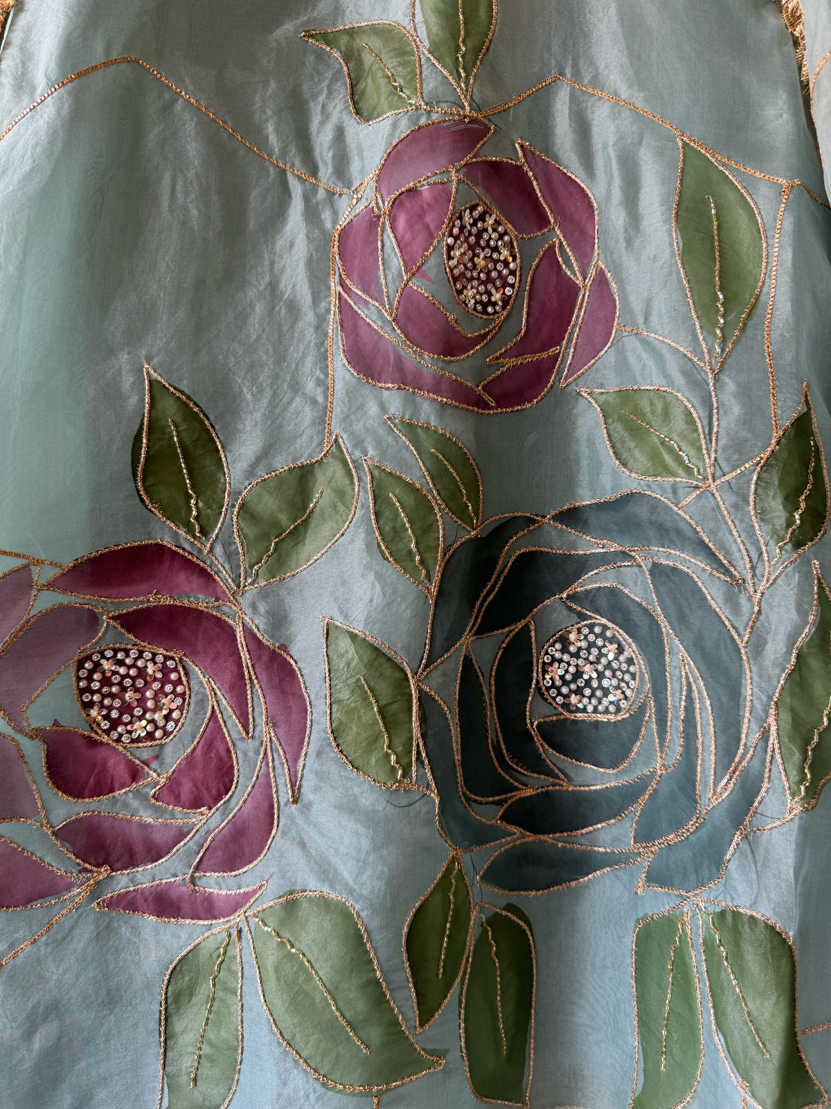 Pure organza Unstitched Suits