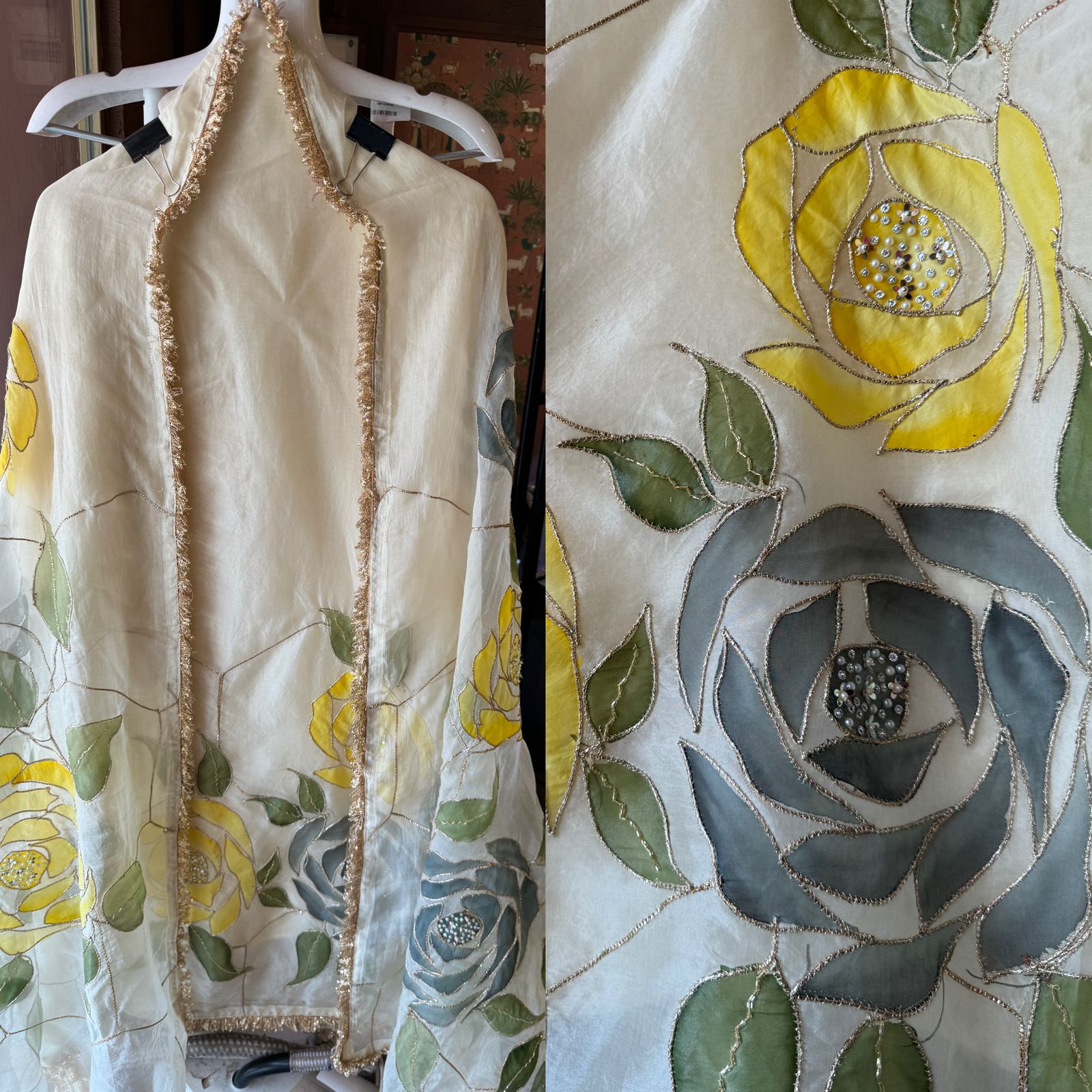 Pure organza Unstitched Suits