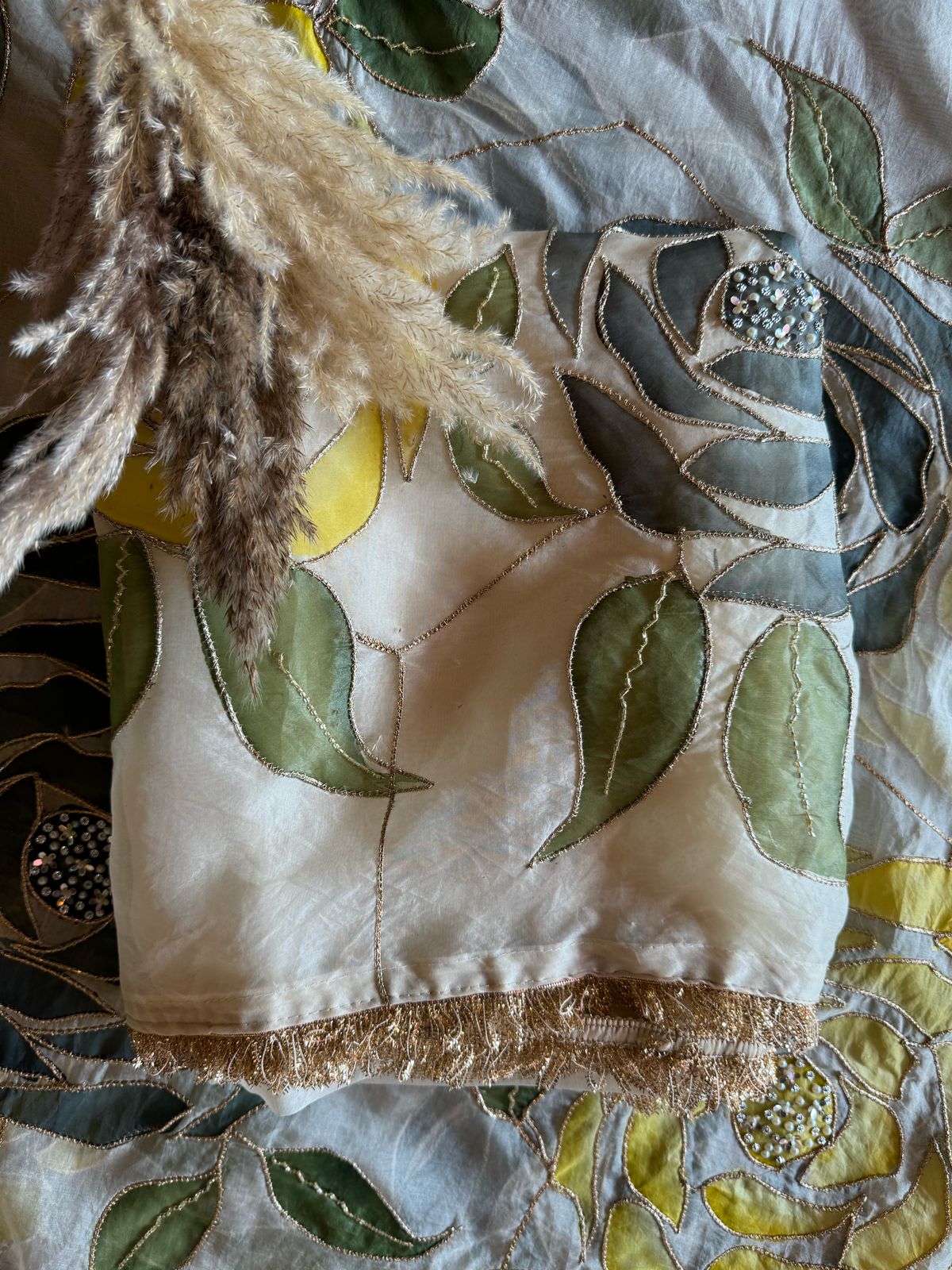 Pure organza Unstitched Suits