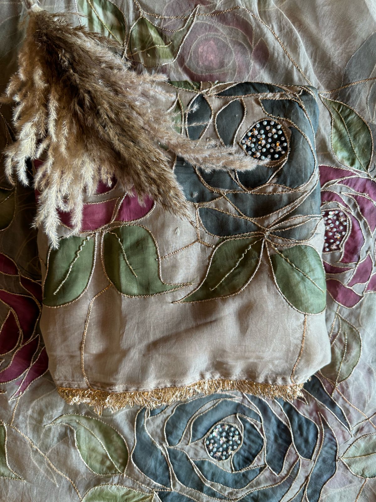 Pure organza Unstitched Suits