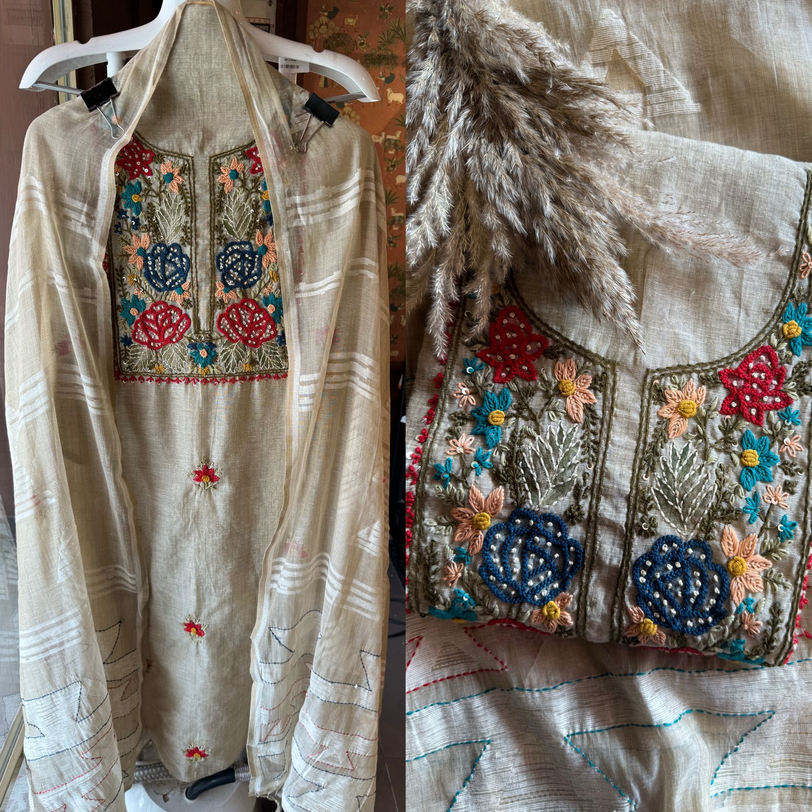 Shop Our New arrivals on A Very Luxurious fabric MUL CHANDERI