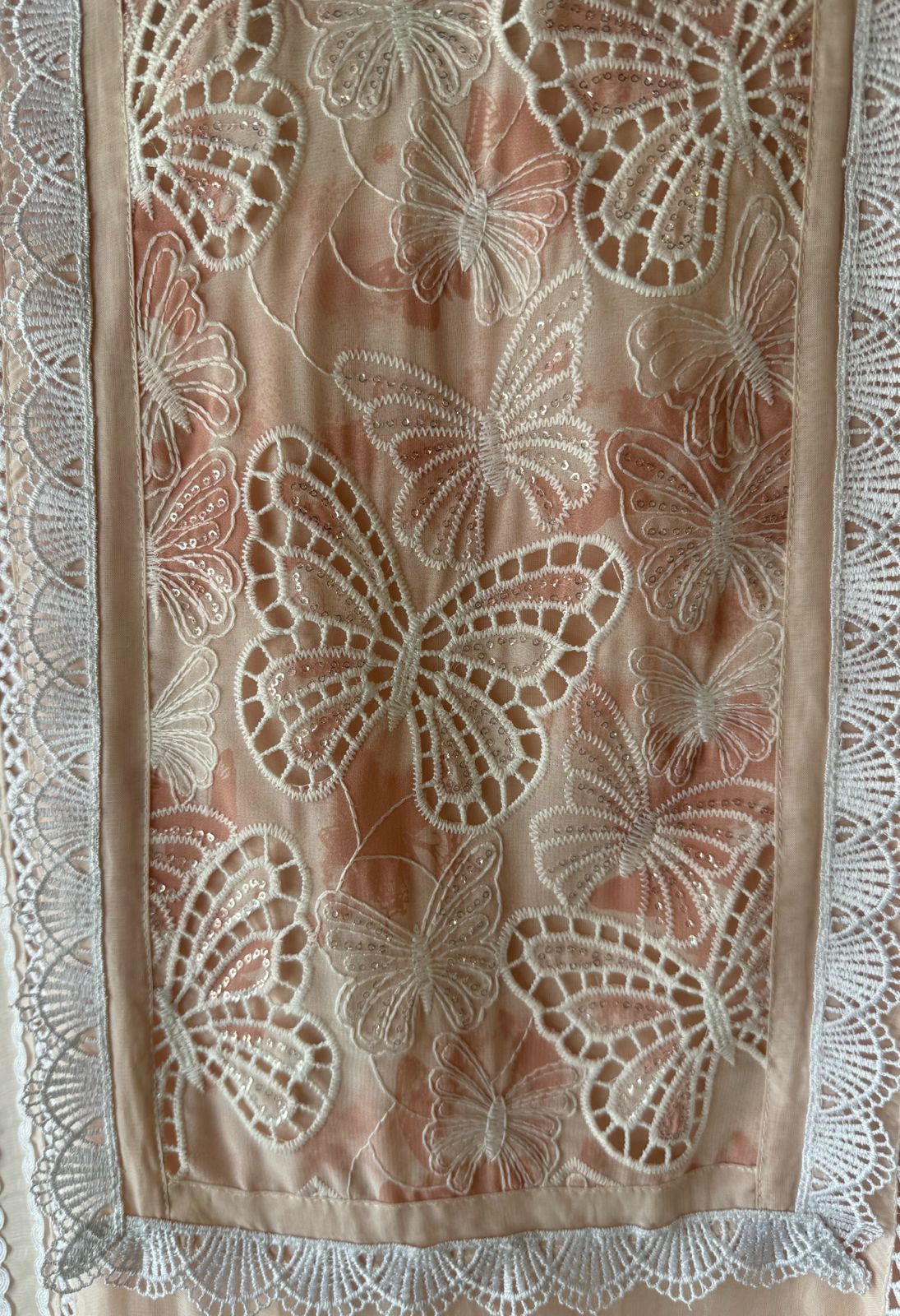 Pure soft organza  unstitched Suit