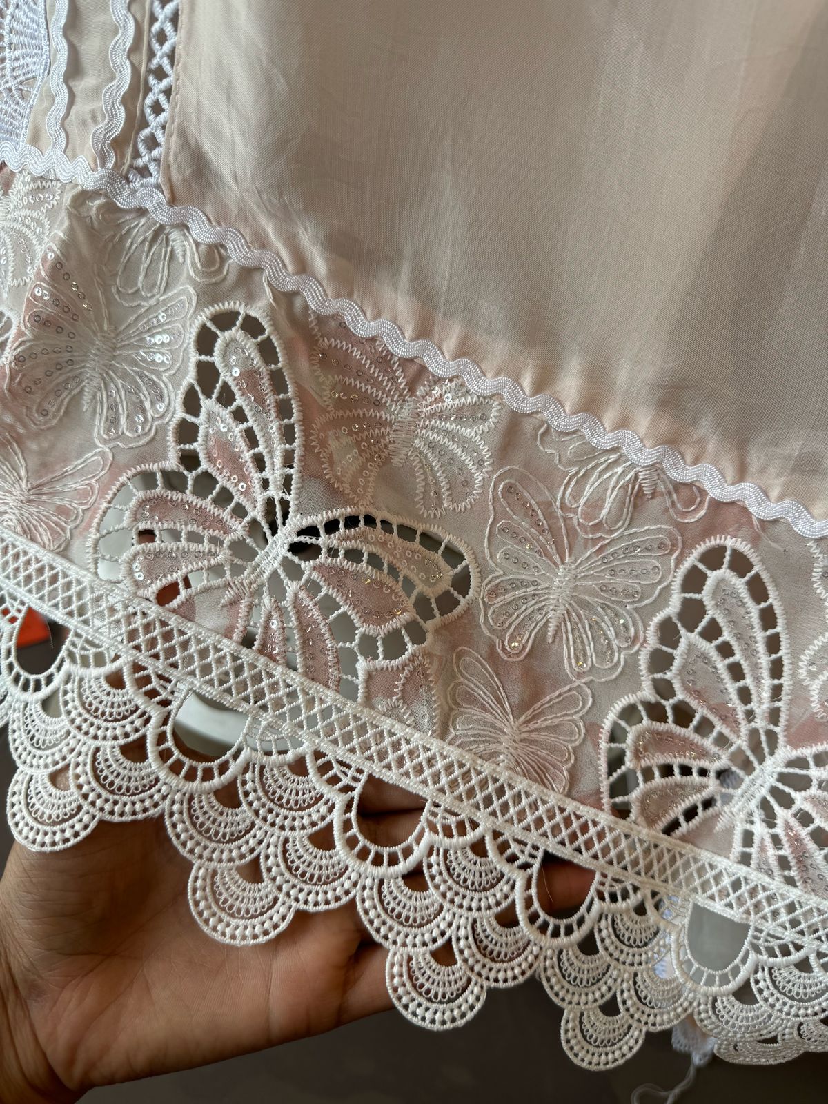 Pure soft organza  unstitched Suit