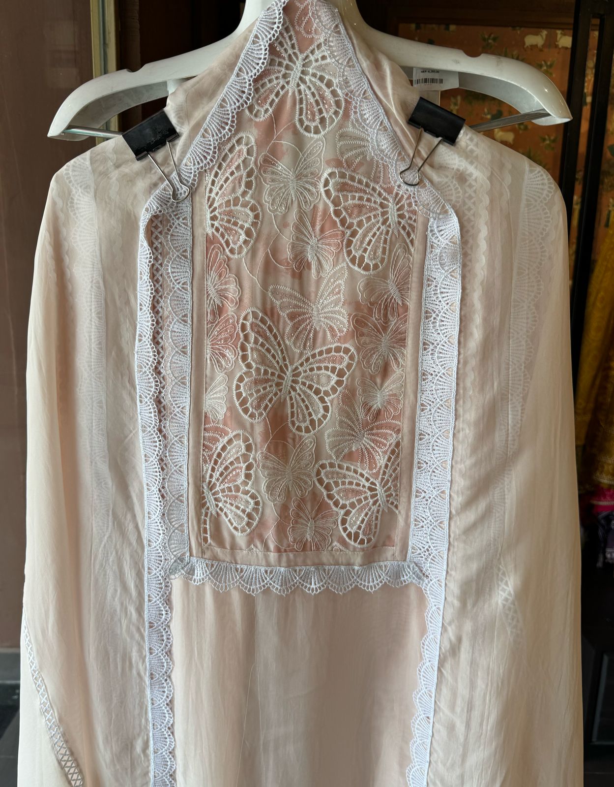 Pure soft organza  unstitched Suit