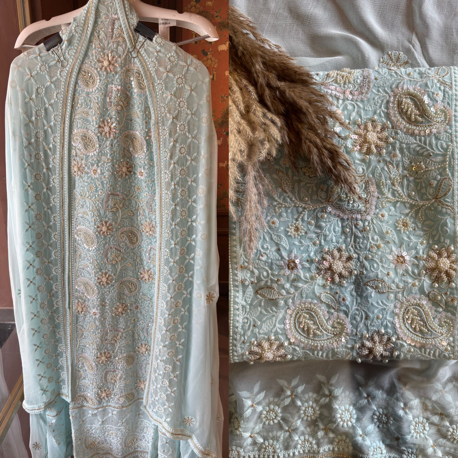 Pure Georgette Unstitched shirt