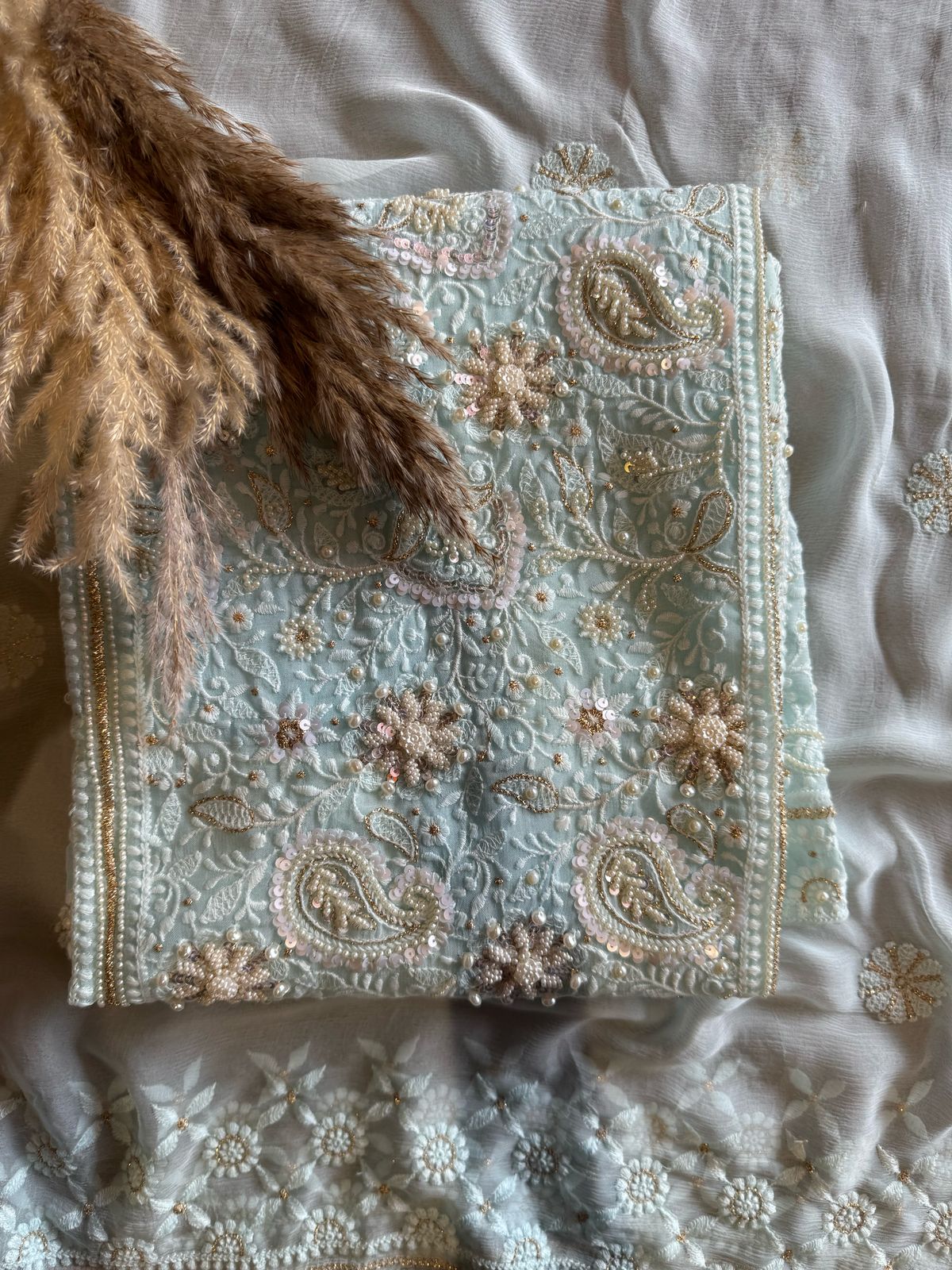 Pure Georgette Unstitched shirt