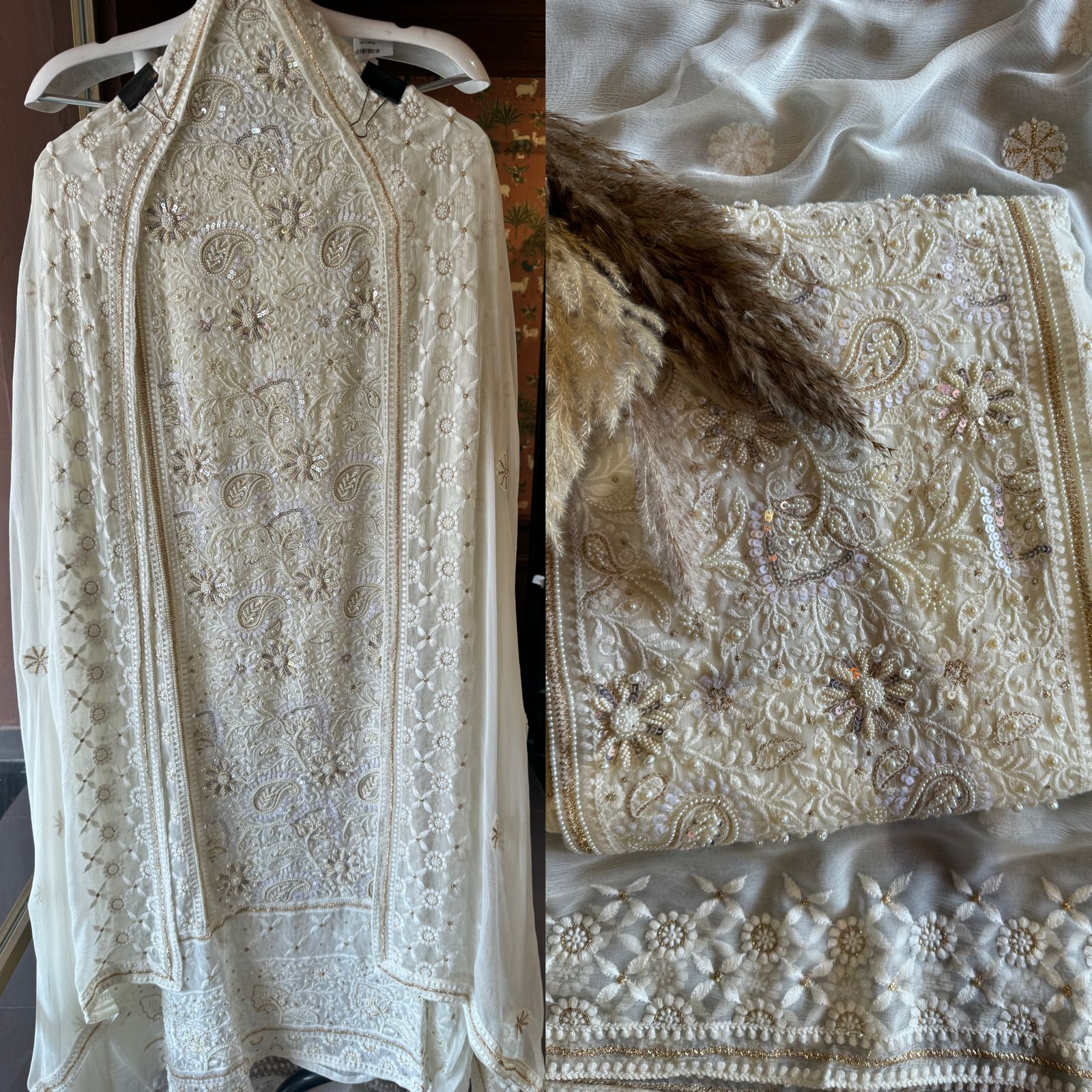 Pure Georgette Unstitched shirt