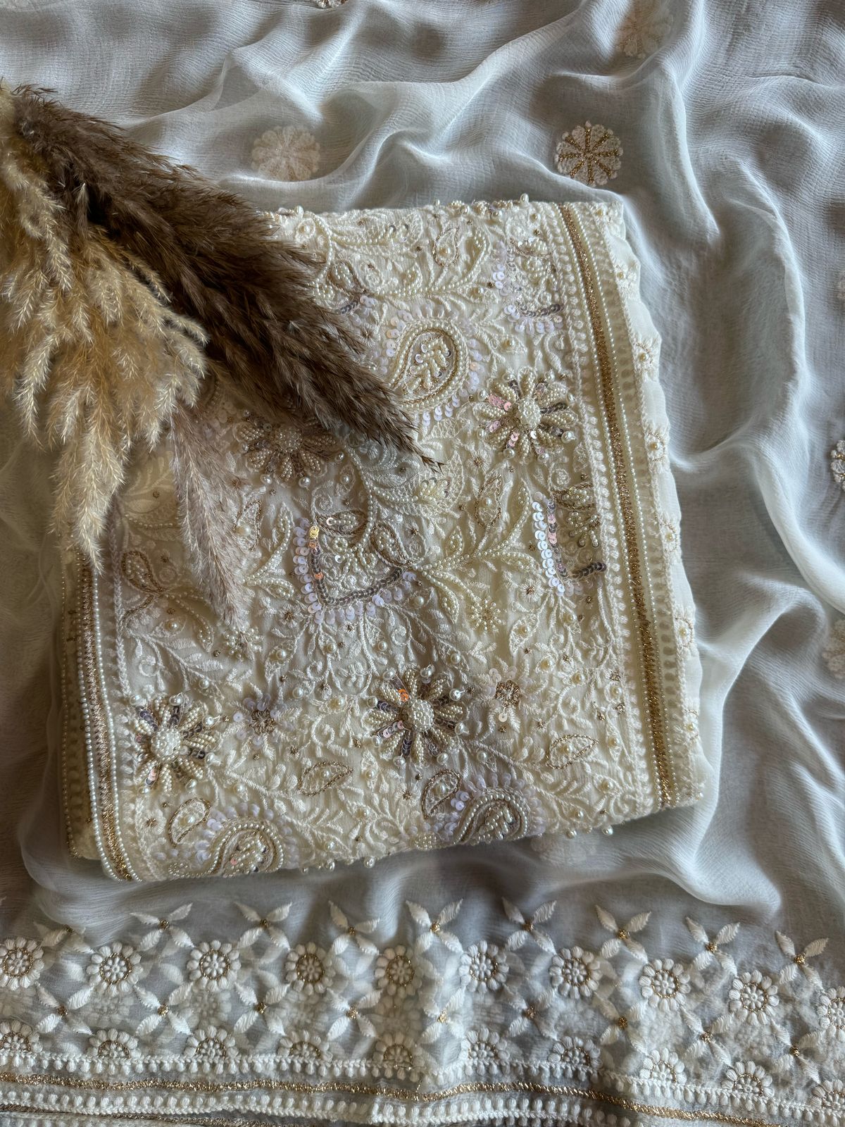 Pure Georgette Unstitched shirt