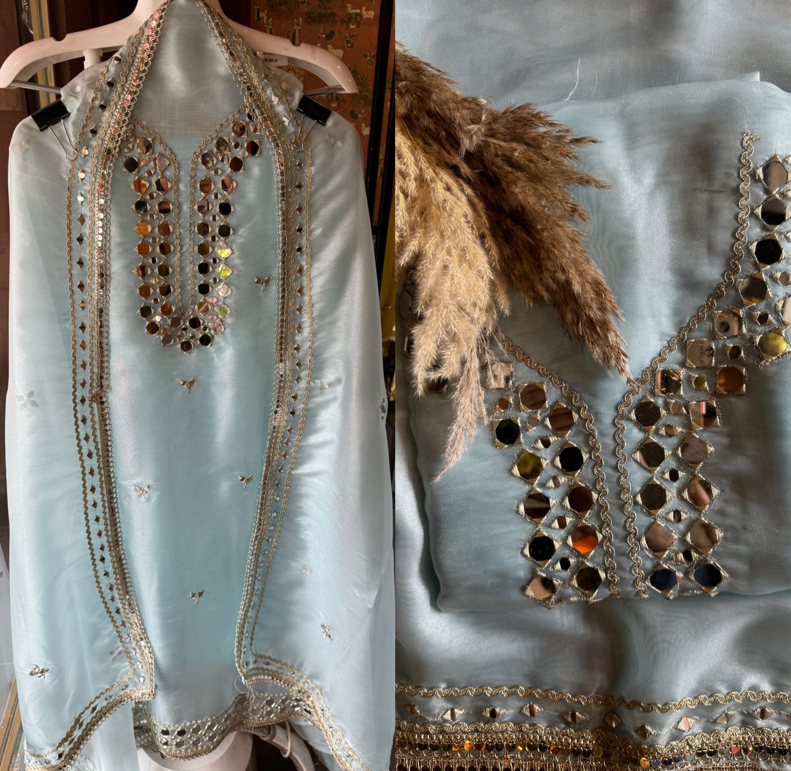 Shop our latest Mirror work tissue suits