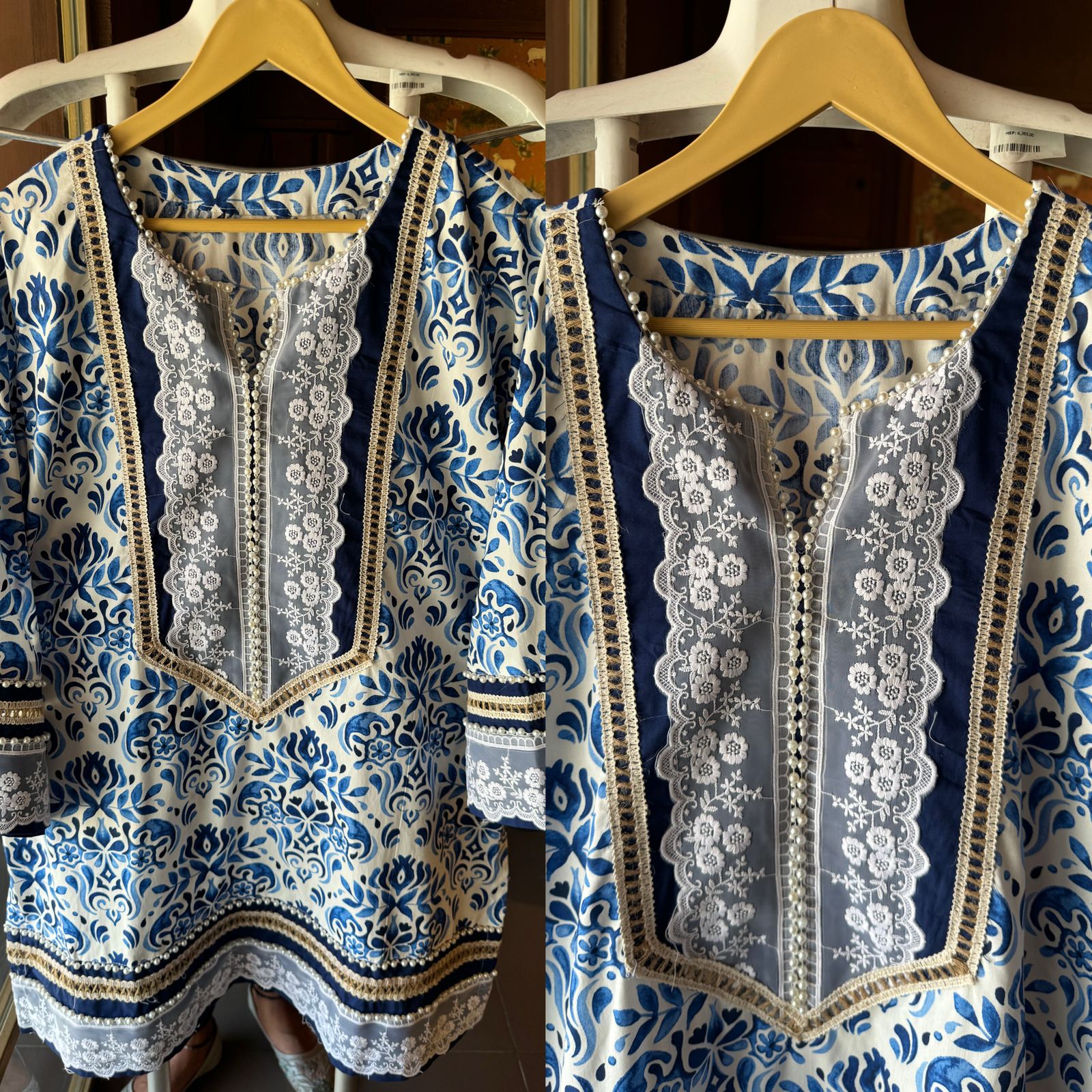 Premium cotton stitched coord digital printed