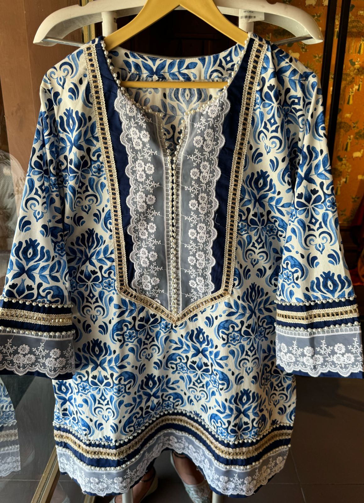 Premium cotton stitched coord digital printed