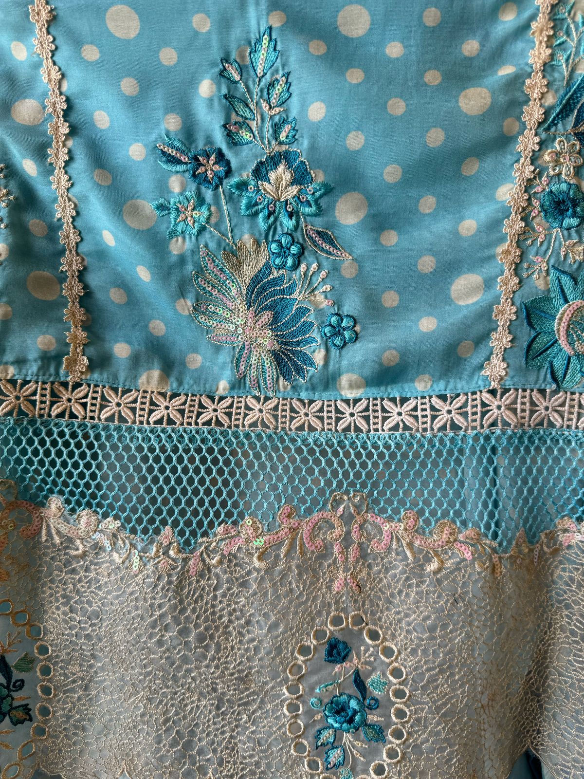 Fine muslin digital printed unstitched shirt