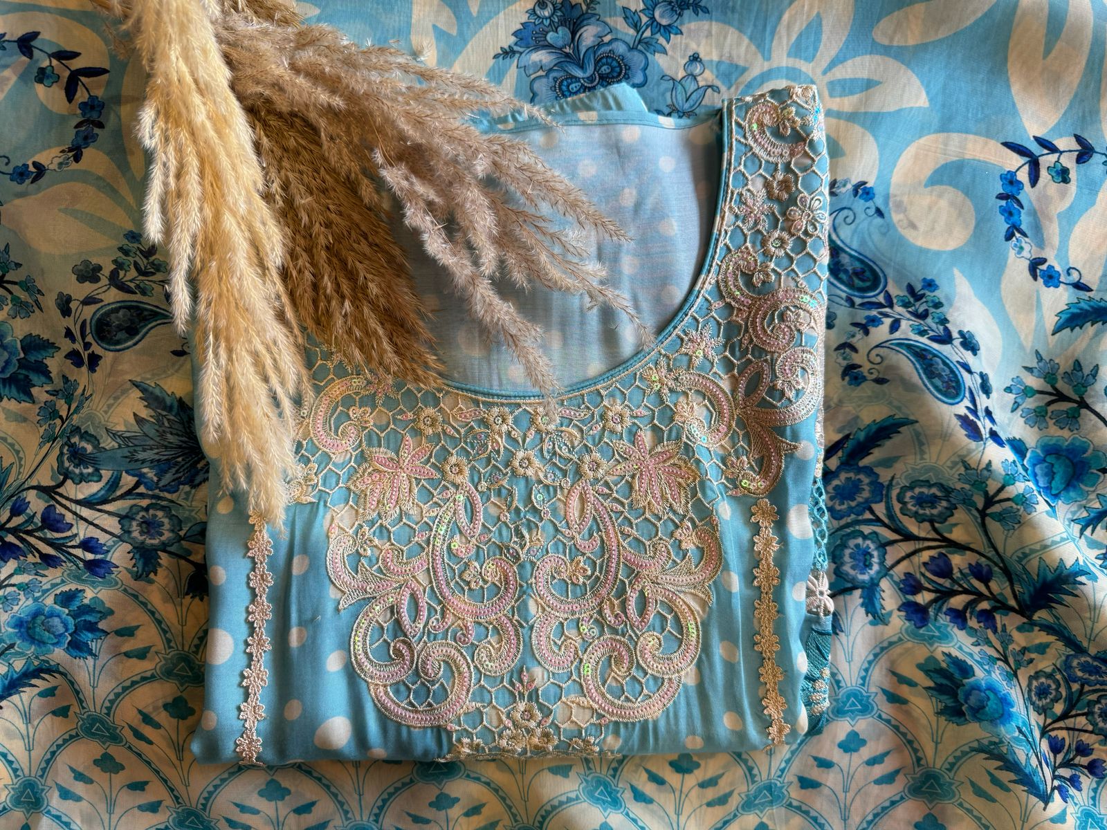 Fine muslin digital printed unstitched shirt