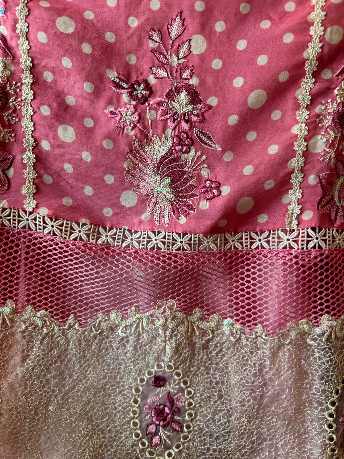 Fine muslin digital printed unstitched shirt