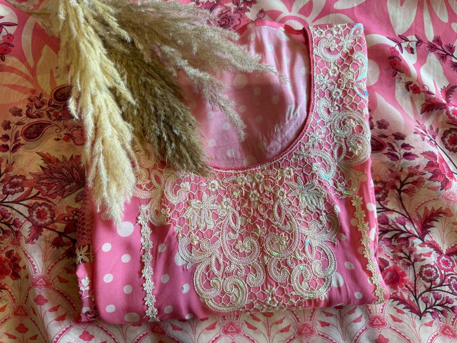 Fine muslin digital printed unstitched shirt