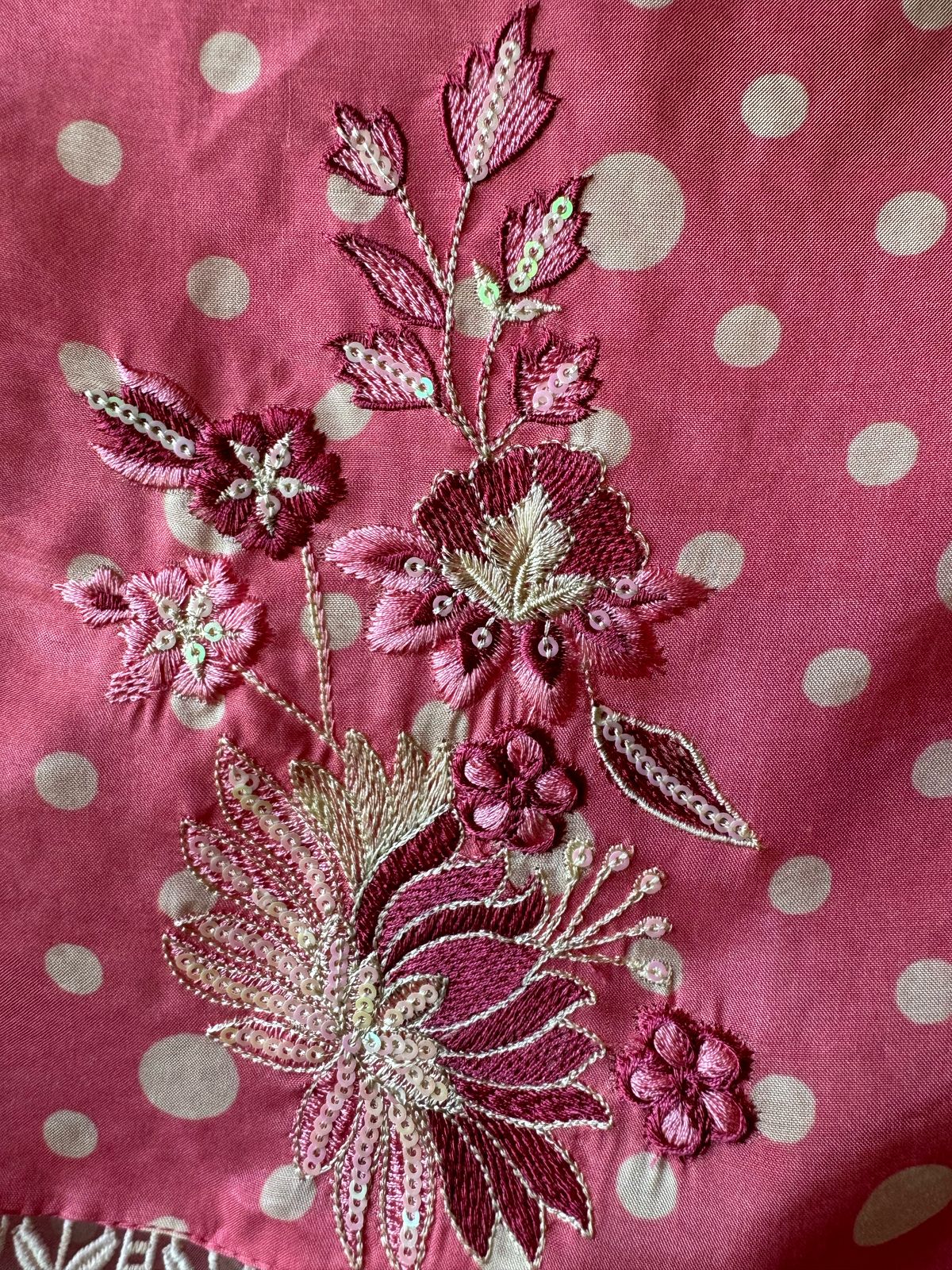 Fine muslin digital printed unstitched shirt