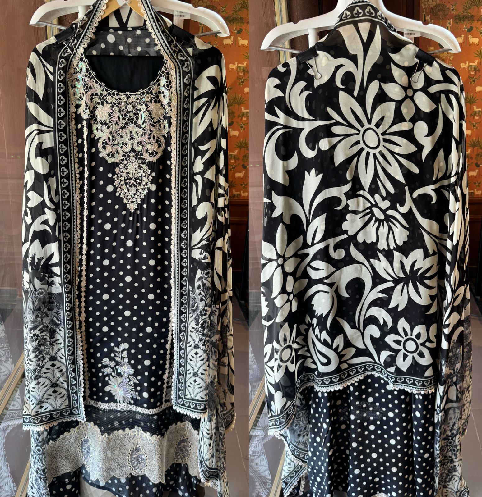 Fine muslin digital printed unstitched shirt