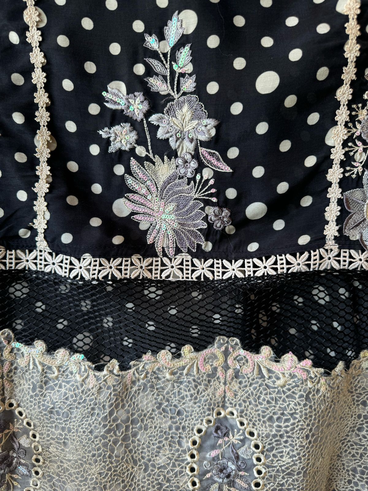 Fine muslin digital printed unstitched shirt