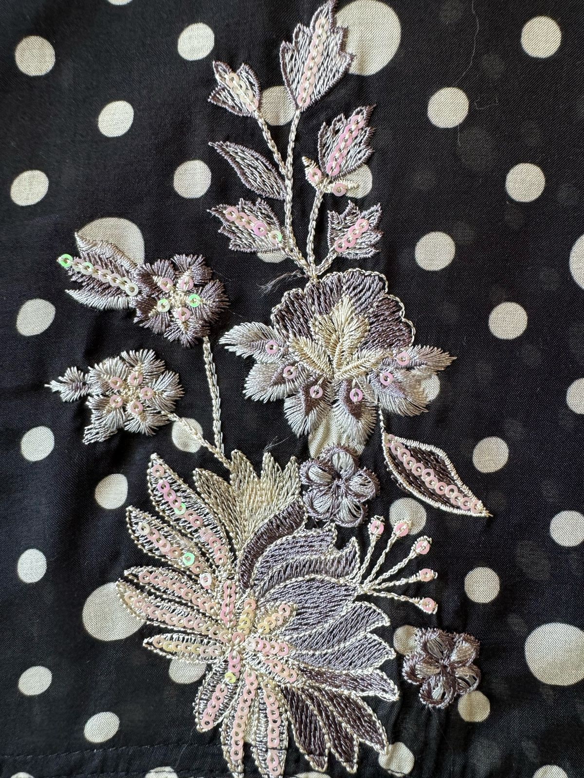 Fine muslin digital printed unstitched shirt