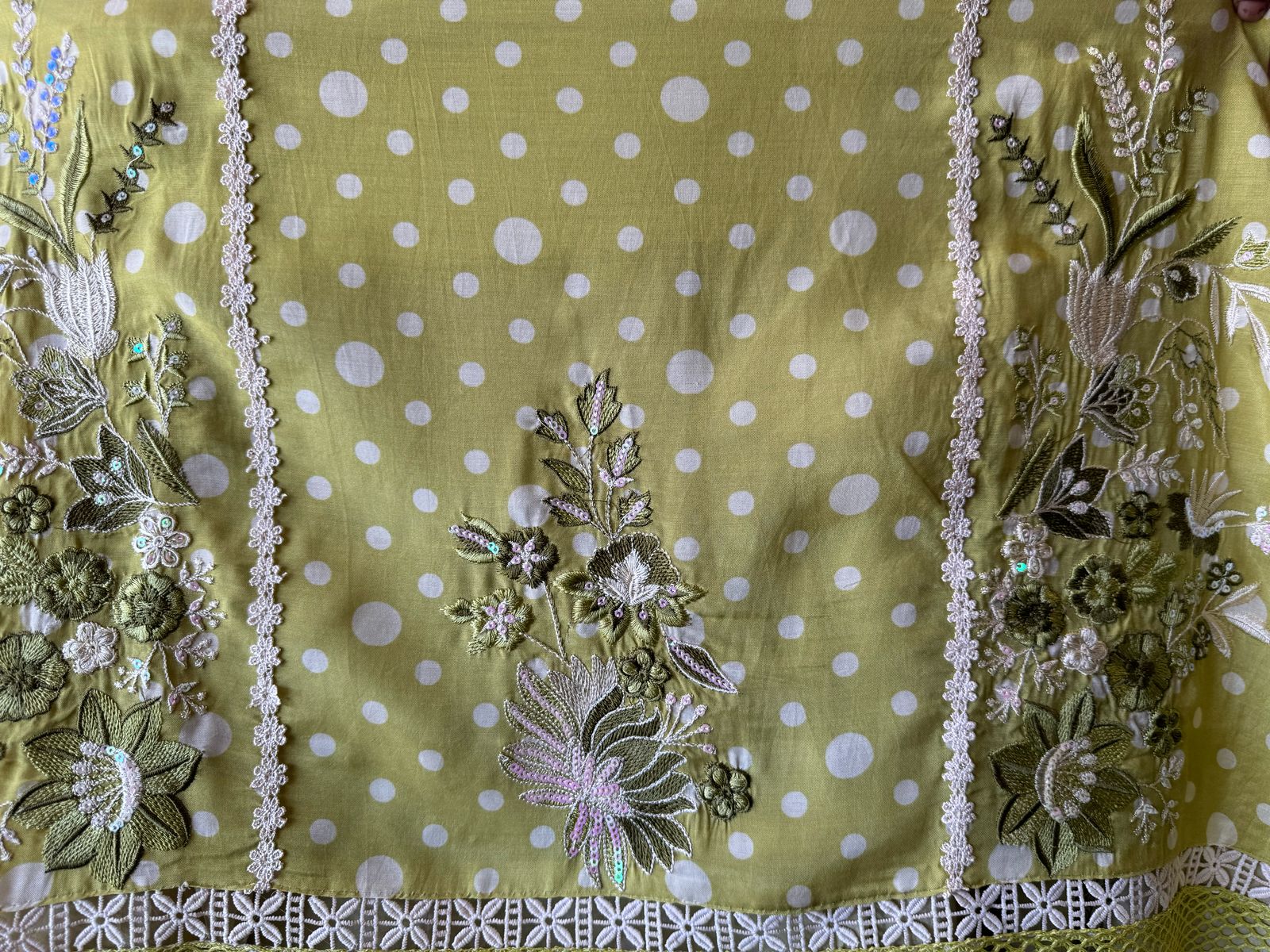 Fine muslin digital printed unstitched shirt