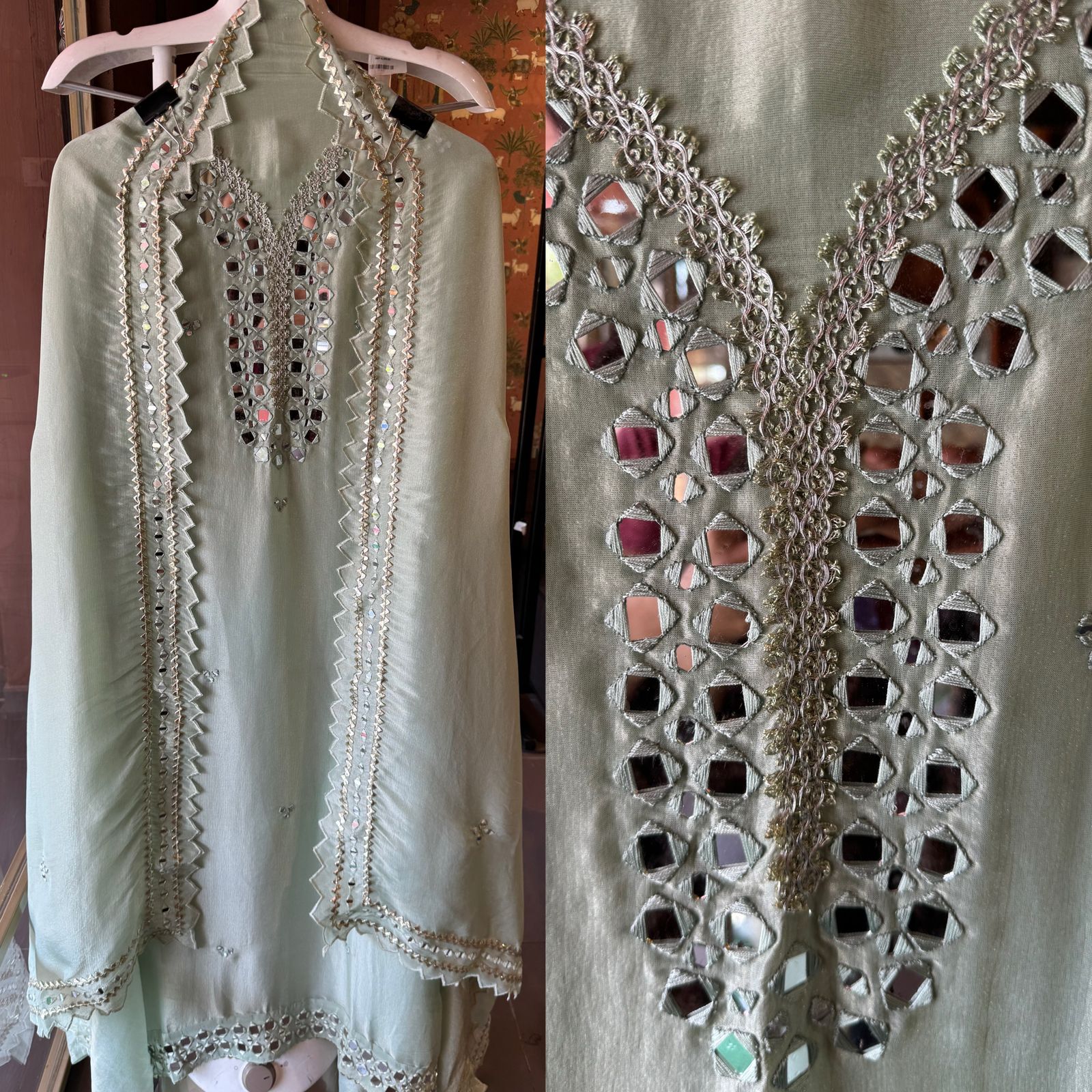 Shop our latest Mirror work tissue suits