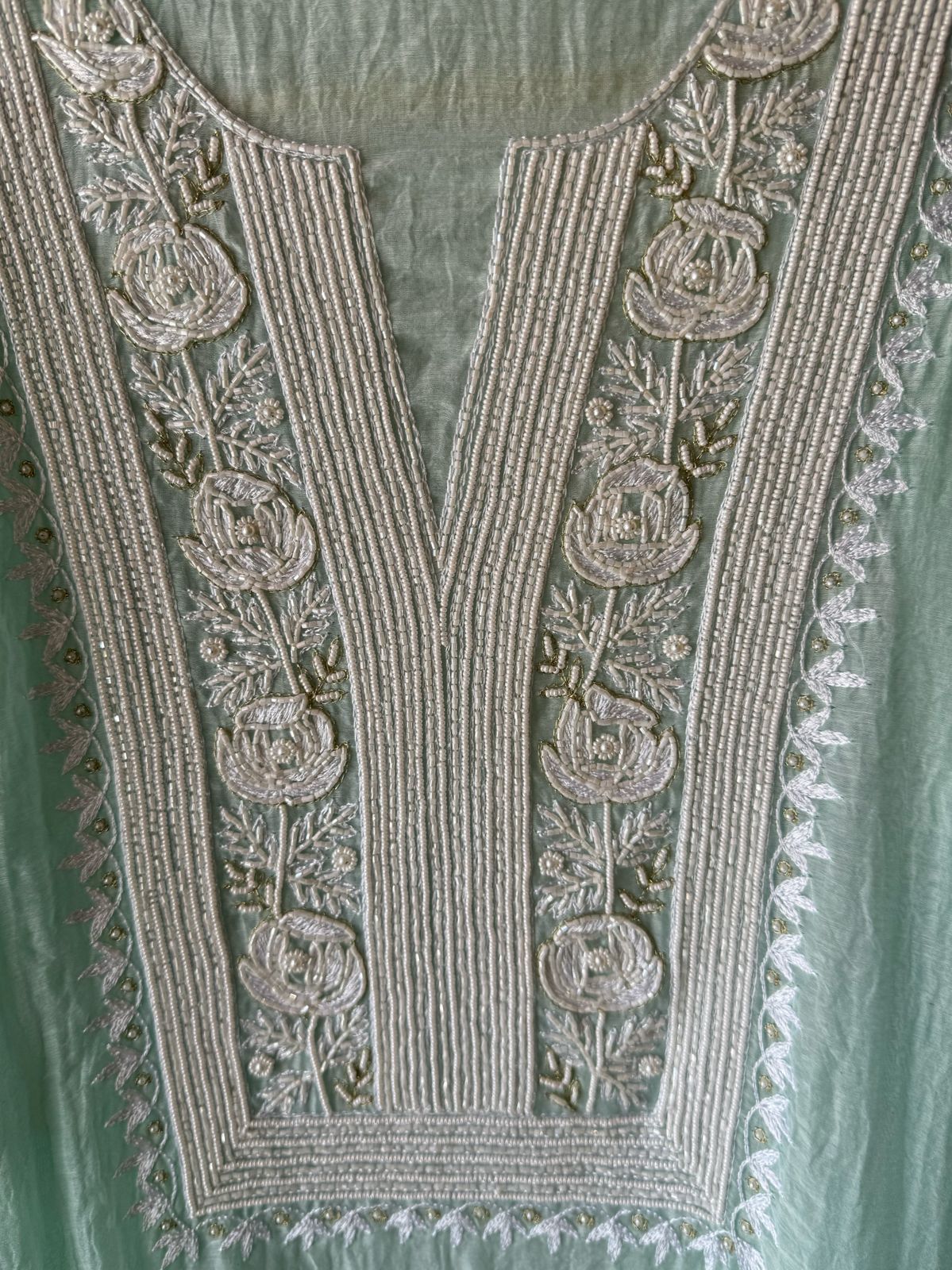 Pure Mul cotton chanderi Unstitched suit