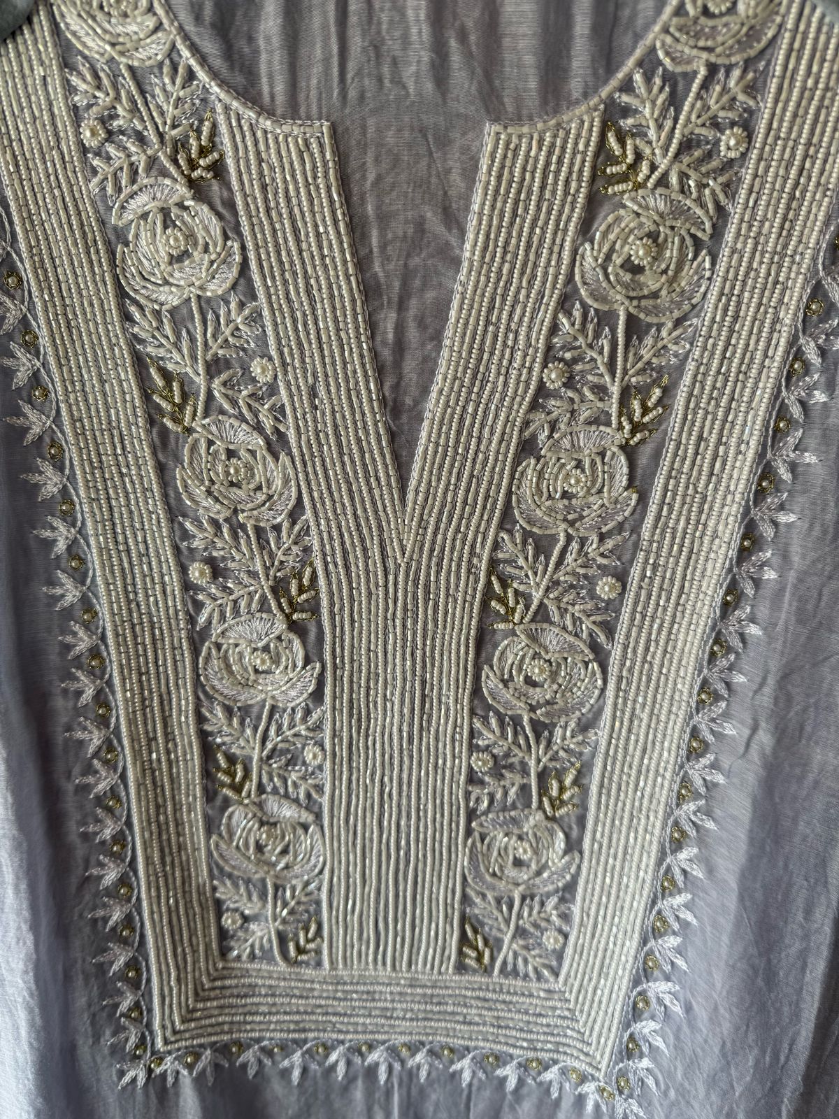 Pure Mul cotton chanderi Unstitched suit