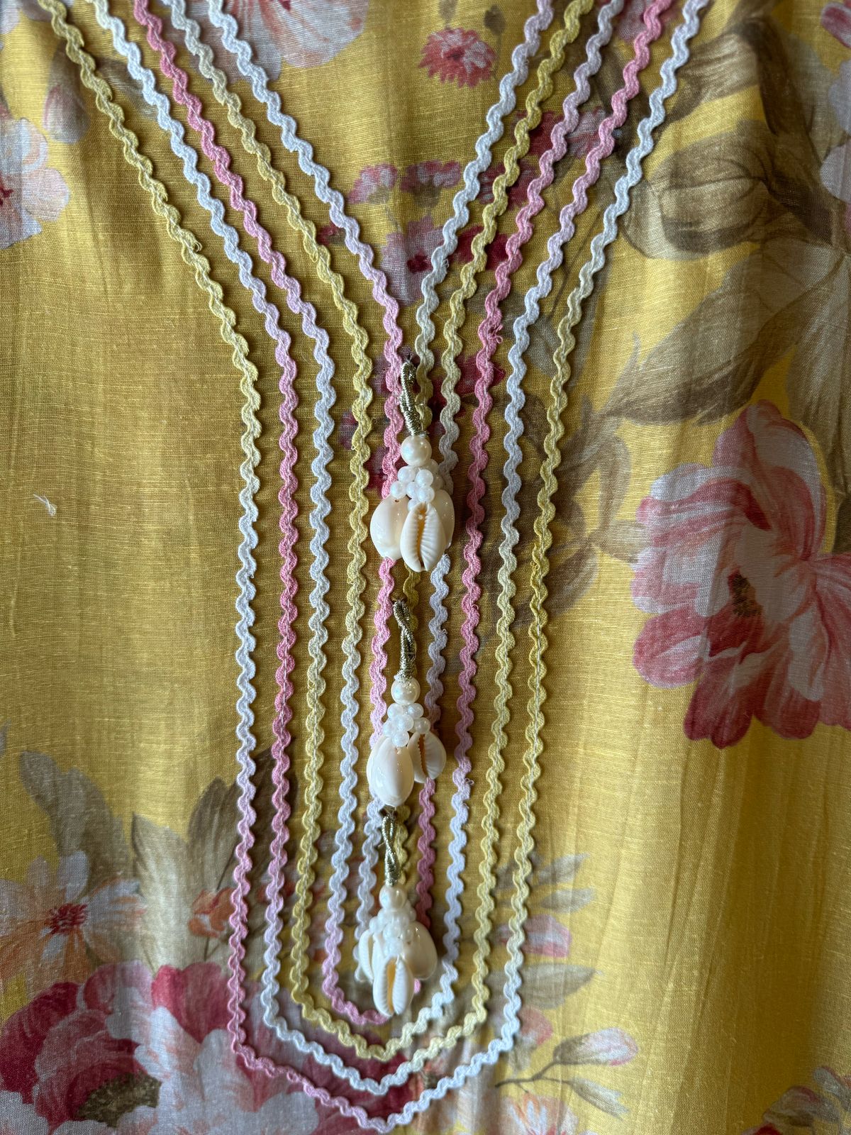 Shop Our New Floral linen digital prints with Multi coloured laces