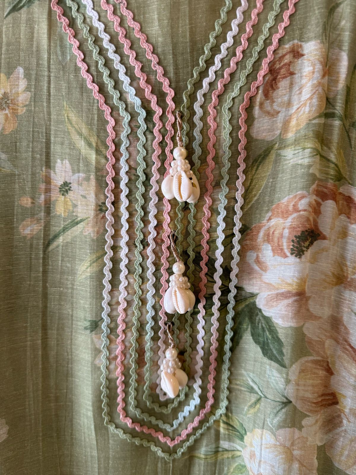 Shop Our New Floral linen digital prints with Multi coloured laces