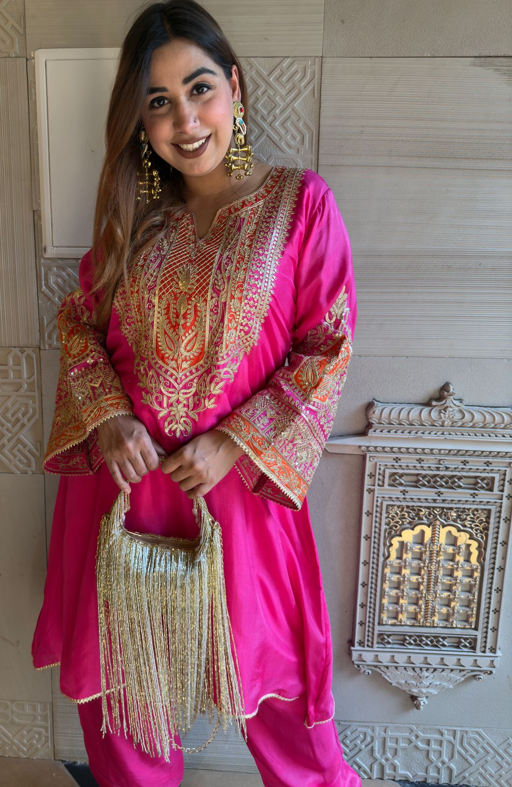 Pure 100% raw silk Kurta